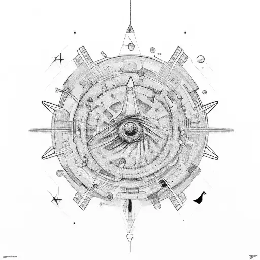 A Futuristic Representation Of The David Star Trash Polka