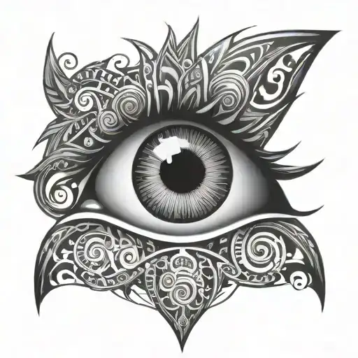 Neo Tribal Tattoo Eye Symbol