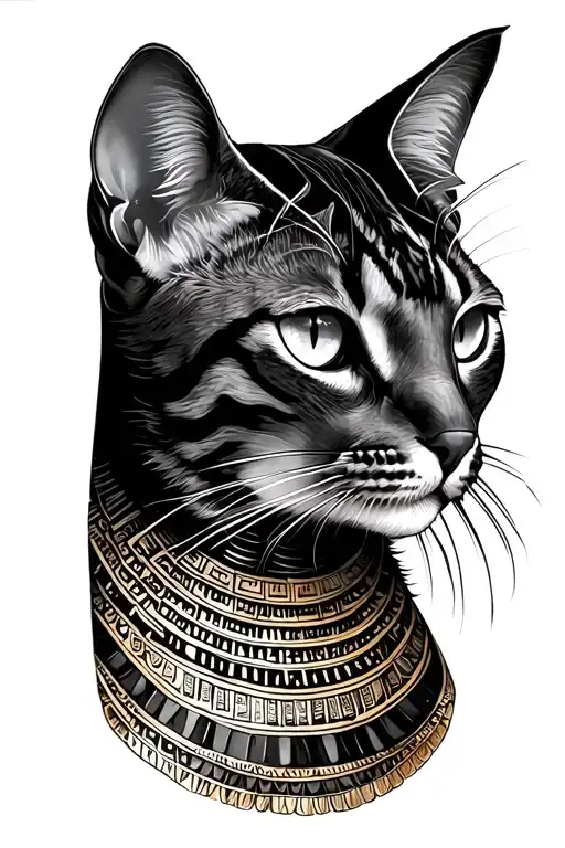 Egyptian Cat Looking Head On