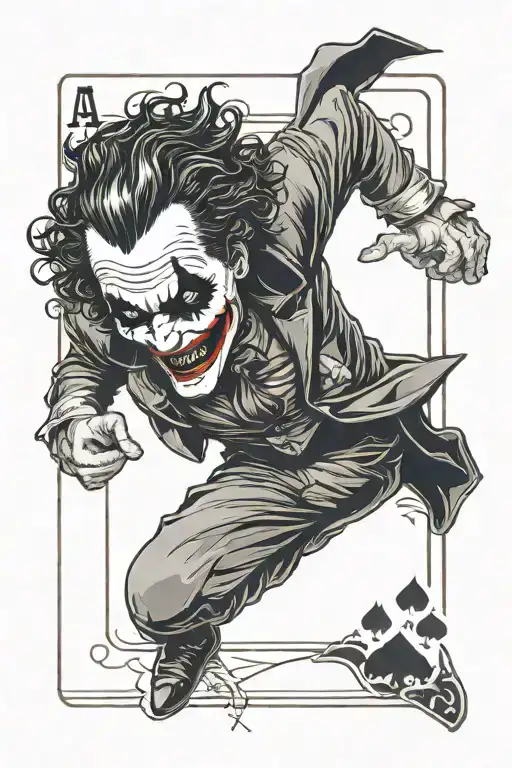 Joker Playing Card Minimalistic