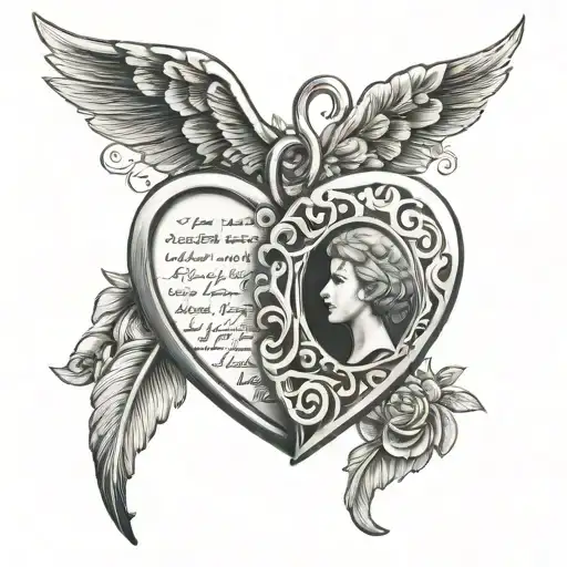 Matching Tattoos For Mom And Daughter Themed As The Locket From The Movie Annie