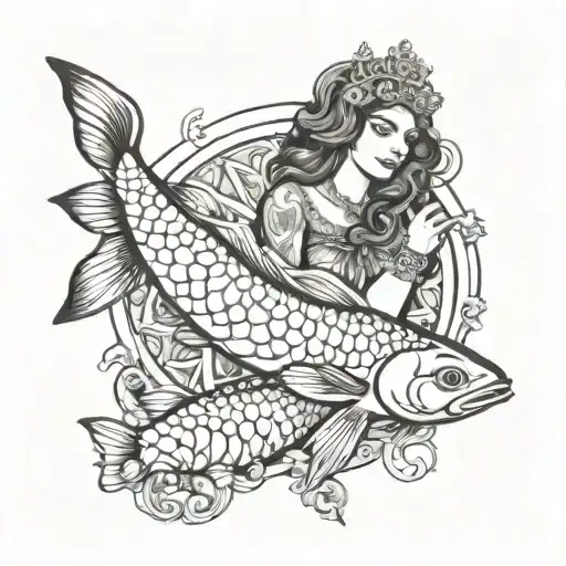 Pisces Tarot Card Queen