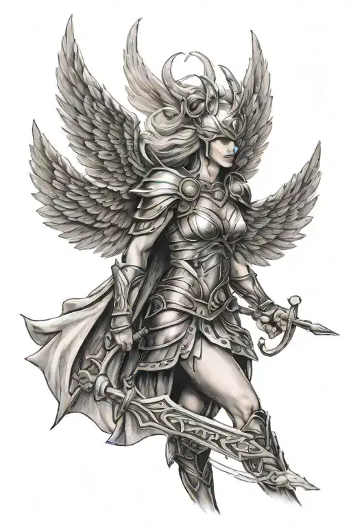 Valkyrie Walking Away