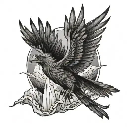 Phoenix Bird And Iceberg Full View