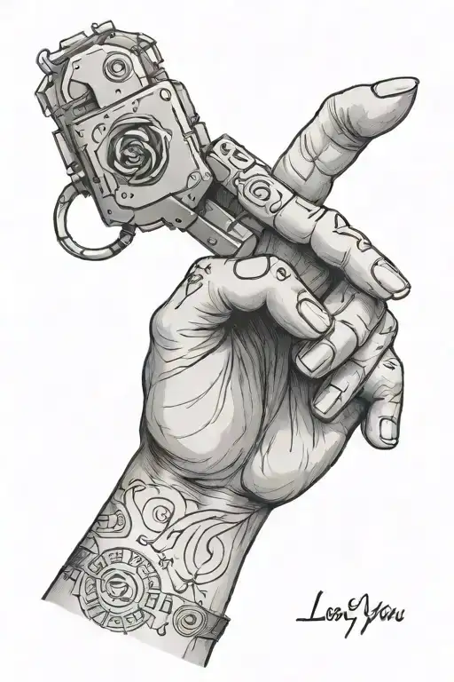 I Love You In Sign Language Programmer With Laptop