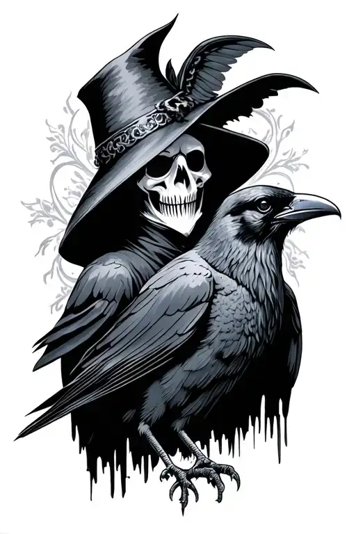 Plague Doctor And Crow