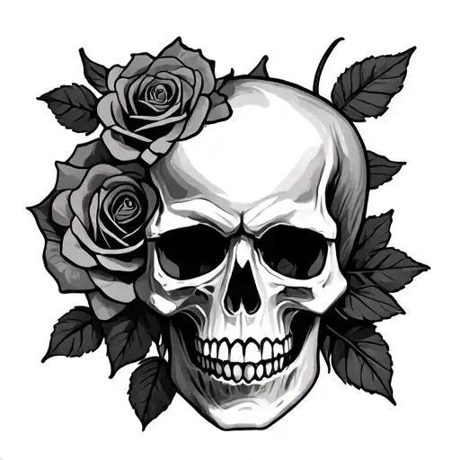 Skull Rose Castle Friends