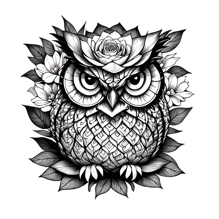 Snake Rose Owl Pineapple Mandala Lotus Flower