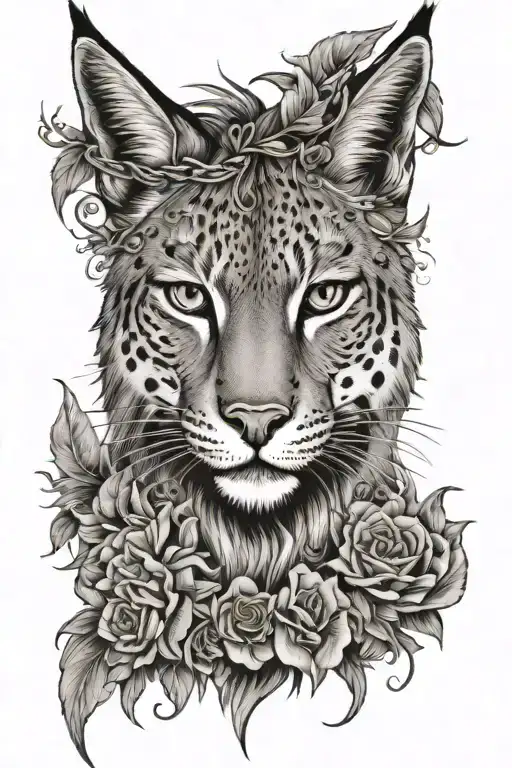 A Lynx And Horse Head