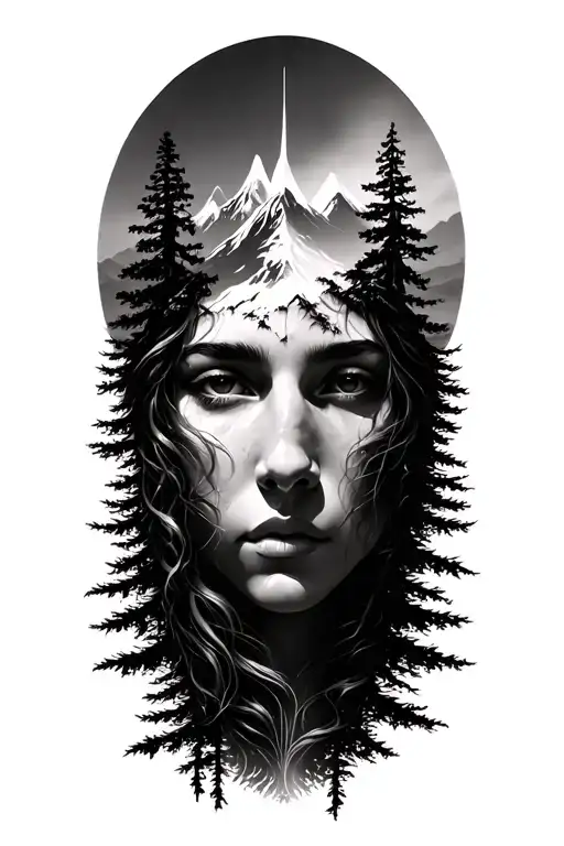 Spiritual Realism And Forest To Mountain Transition Visual Mockups