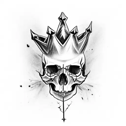 Thorn Crown On Skull