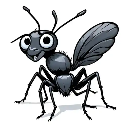 Cartoon Flying Ant
