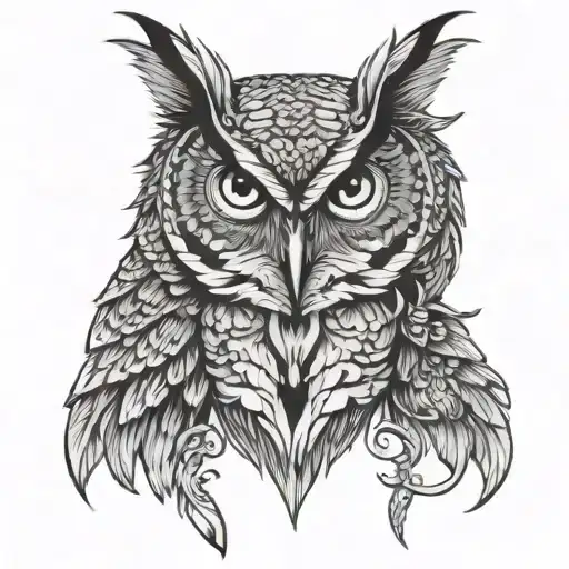 Owl And Wolf
