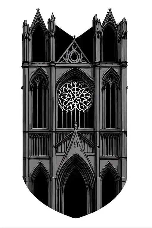 Gothic Cathedral Fine Line