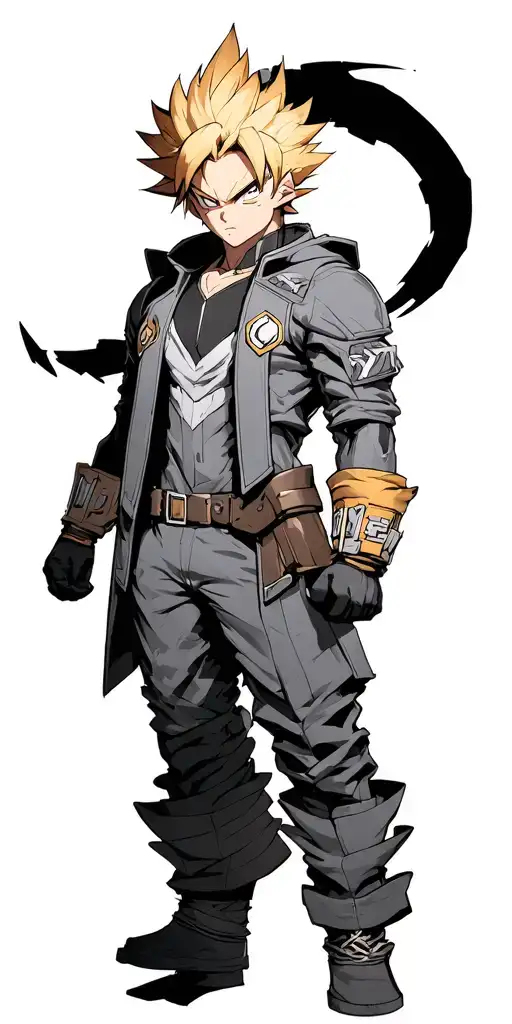 Bakugo In His Hero Outfit From My Hero Acadamia