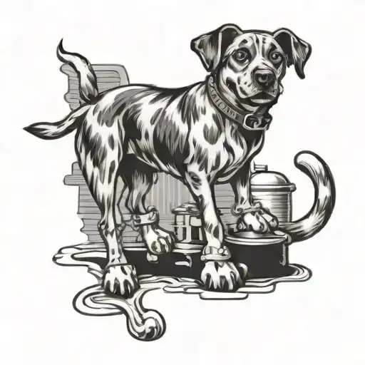 Firehouse Dog Playing