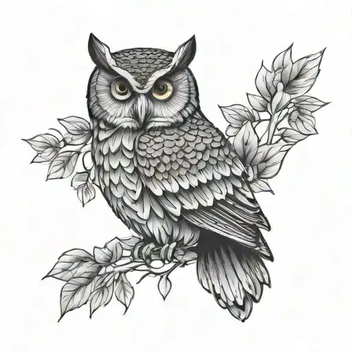 Owl Blackwork