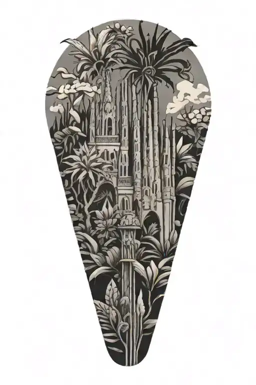 Barcelona And Spanish Plants Growing