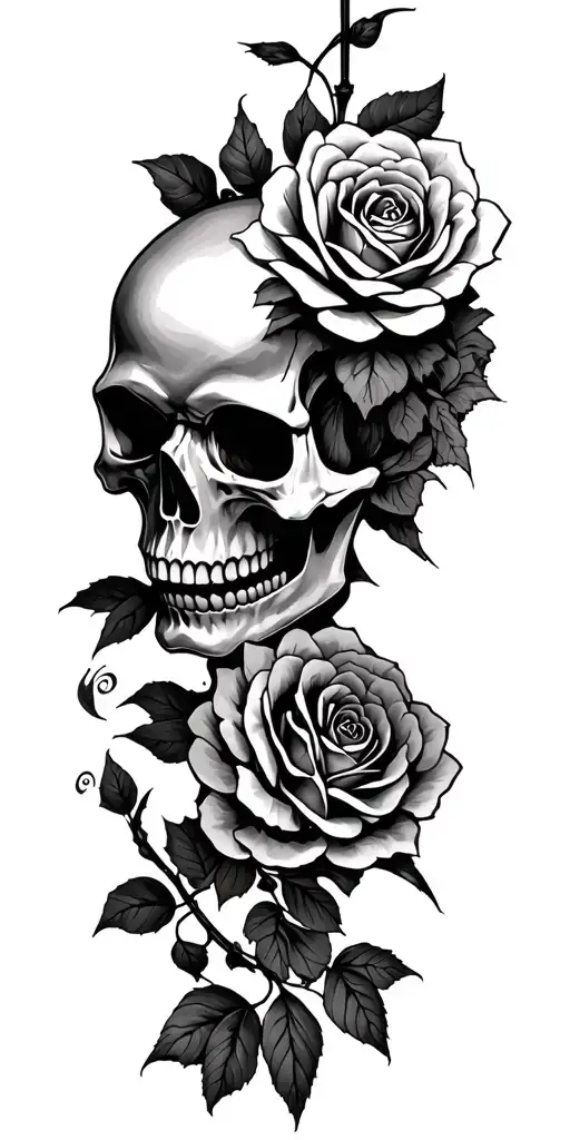 Skull And Samurai Rose's