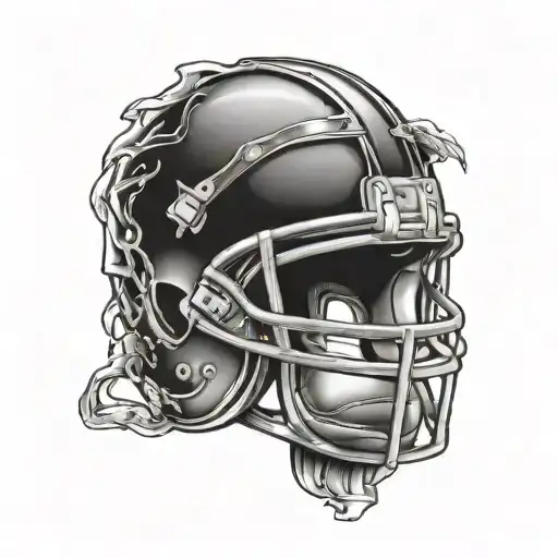 Leather Football Helmet