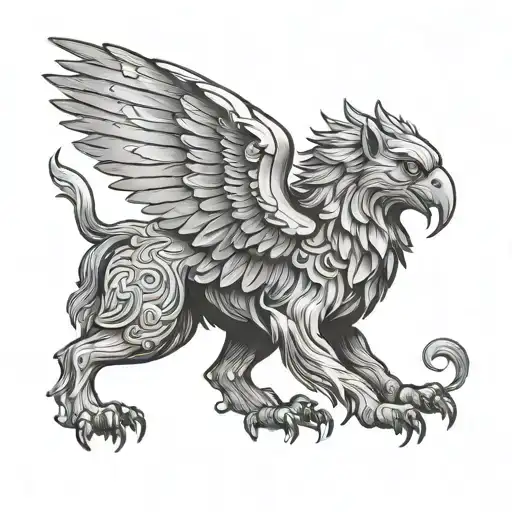 Gryphon Symbolizing Strength And Protection
