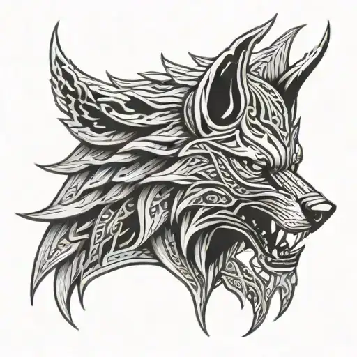 Fenrir Wolfwith Loki Marvel Helmet