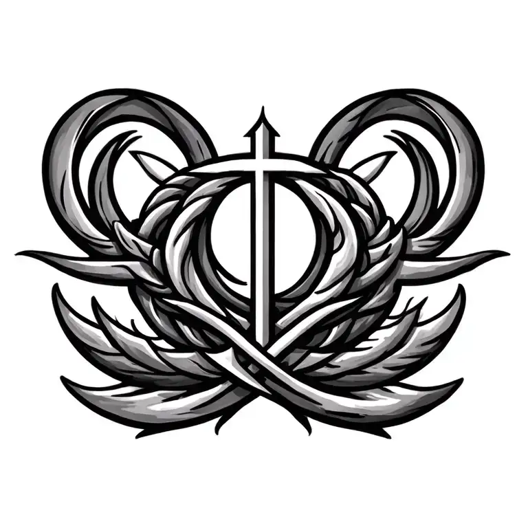 Religious Symbols Intertwined