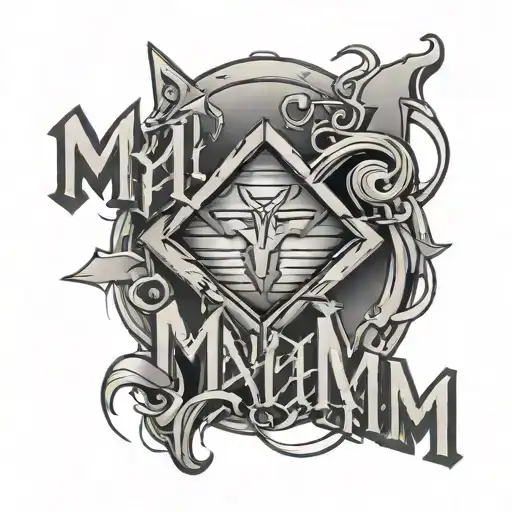 M A M Letters In Monitor Line