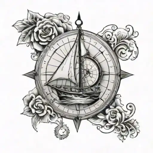 Needle Compass La Aguja Sailboat