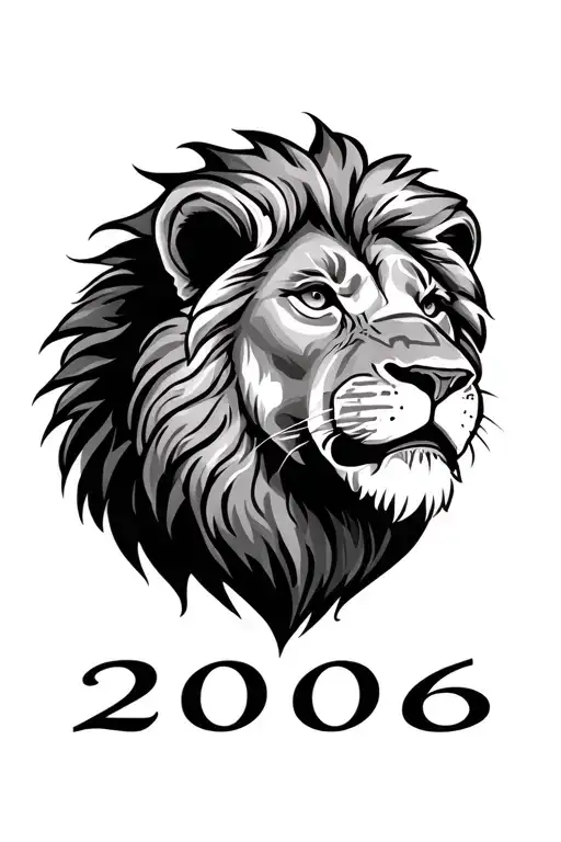 Lion With The Year 2006