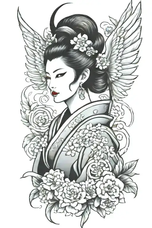 Geisha Devil Wings Color