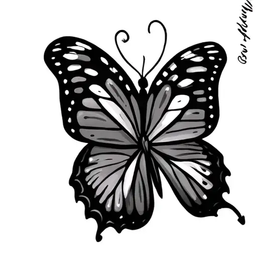 Minimalist Butterly Tattoo Design That Marks Our Love For Each Other