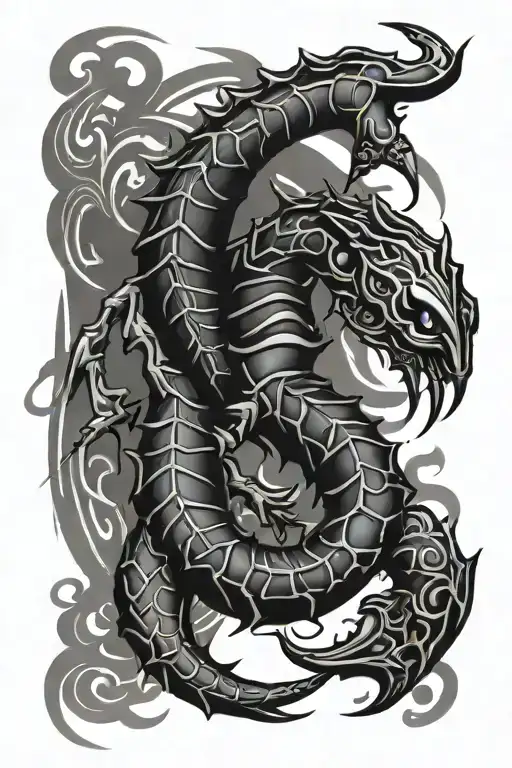 Scorpio Combined With Tribal