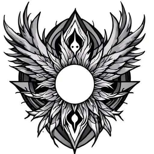 Phoenix Geometric Shapes And Sun