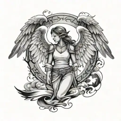 Halo And Angel Wings