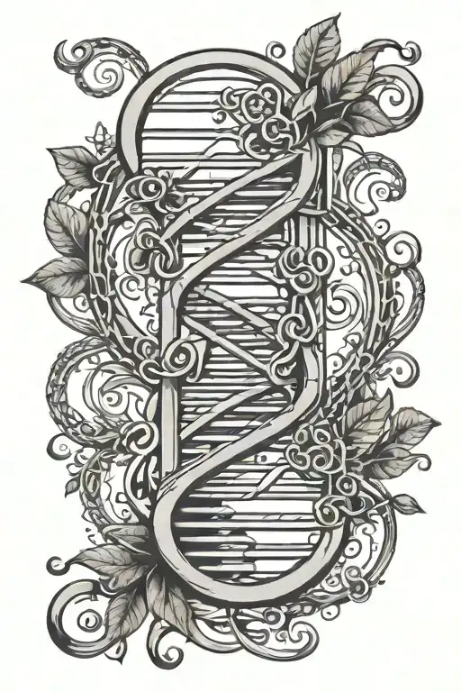 Double Helix Like Dna With Lil D And Lil A Like Roots