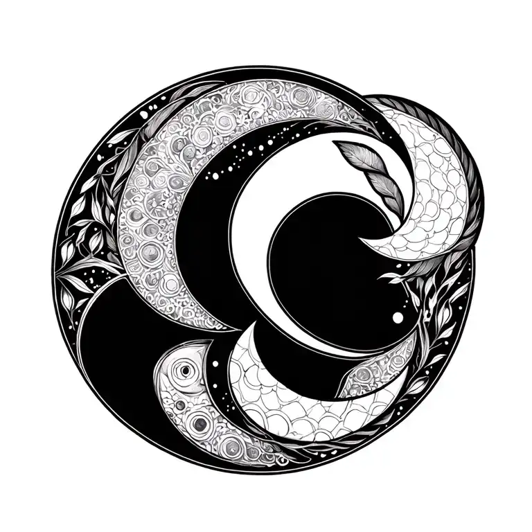 Gentle Mandala Aries Sign Moon Phases