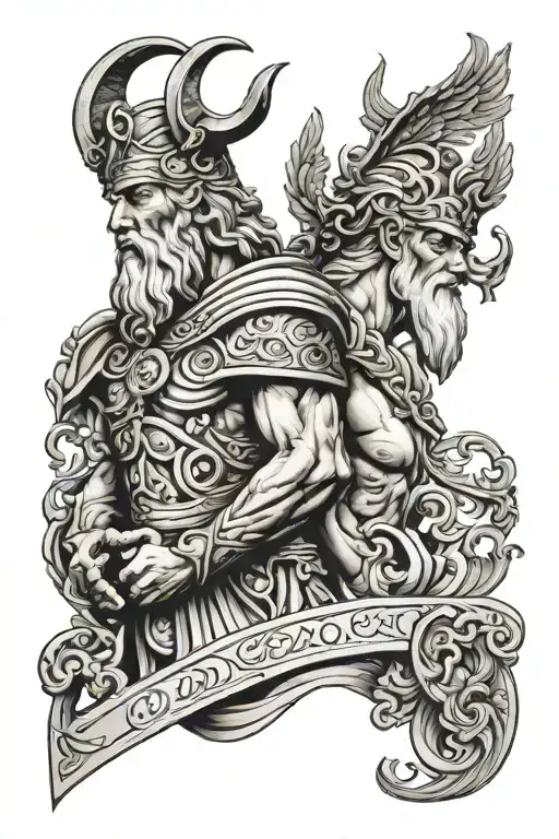 Odin And God Hermes Greek God