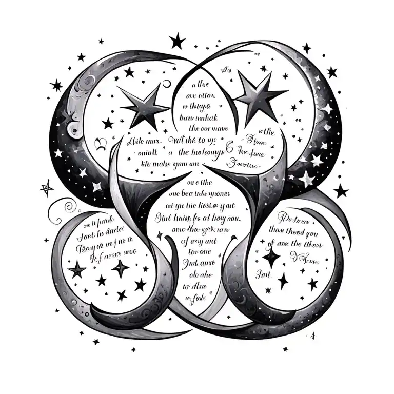 Stars Moons Musical Lyrics Intertwined Within