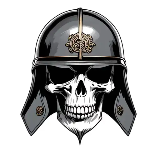 Japanese Helmet Skull