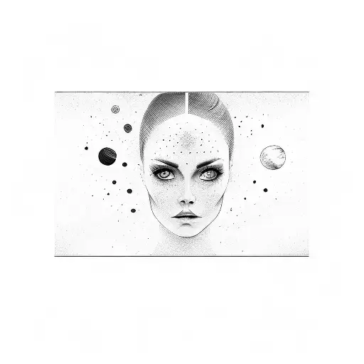 A Woman's Eyes In Space