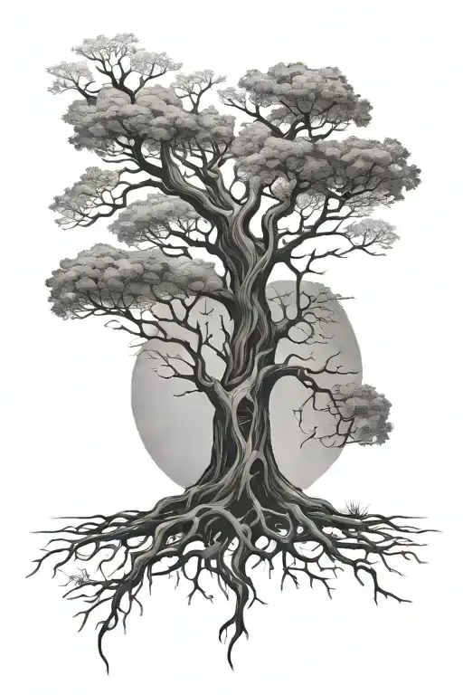 Tree And Timeline Intertwined