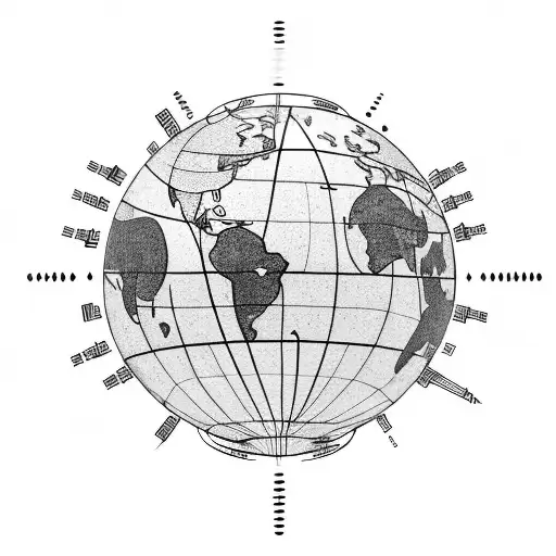 A Globe With Circuitry Patterns Representing Global Connectivity
