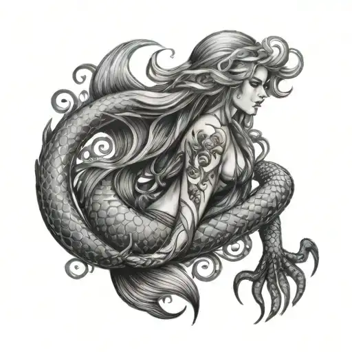 Mermaid With Octopus