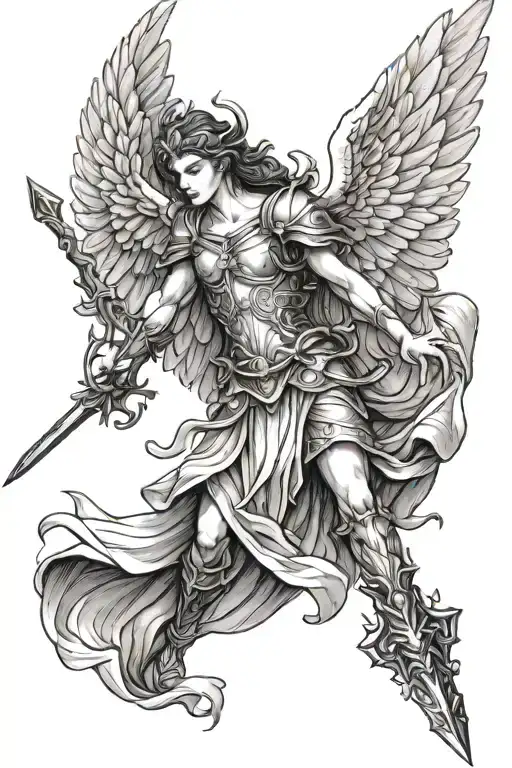 Angel With A Spear