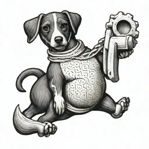 Dog Carrying Lamb Chop Toy