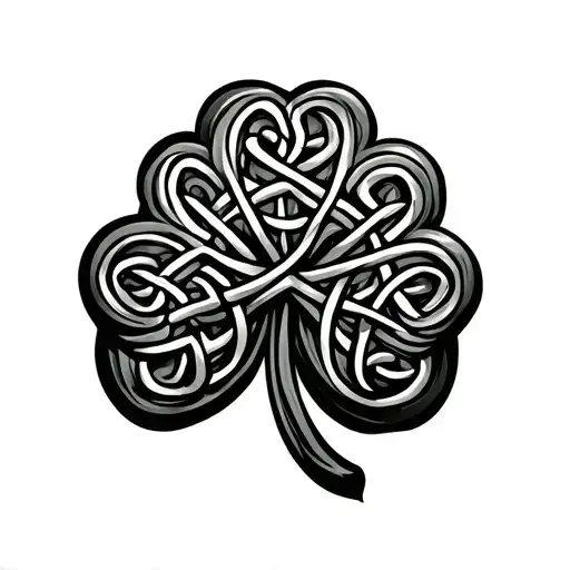 Shamrock With Celtic Knots
