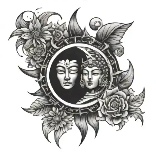 Japan Gemini Zodiac Sun And Moon