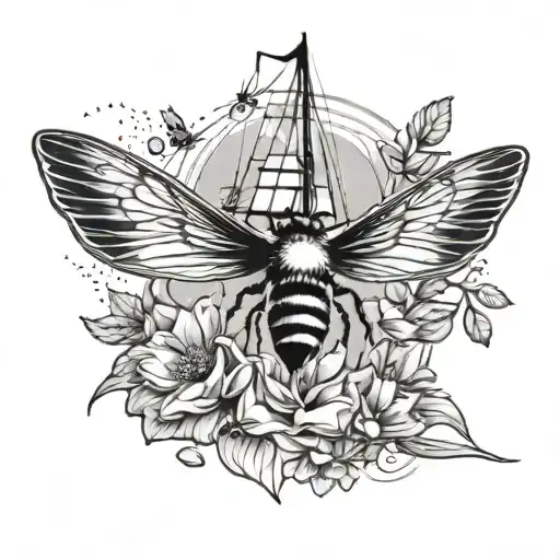 Sailboat And Bee