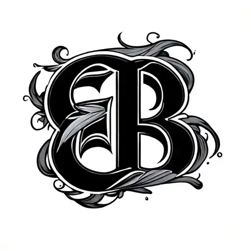 Fine Line Eb Initials Incorporated